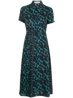 DVF Diane von Furstenberg креповое платье-рубашка Georgia