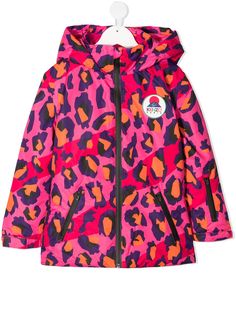Kenzo Kids пуховик с анималистичным принтом
