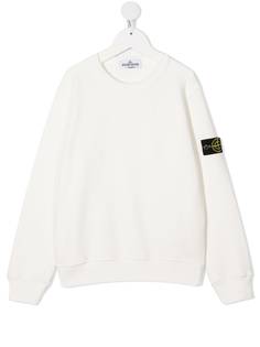 Stone Island Junior толстовка с нашивкой-логотипом
