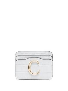 Chloé картхолдер с металлическим логотипом