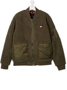 Tommy Hilfiger Junior флисовая куртка-бомбер