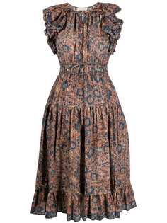 Ulla Johnson платье с оборками и завязками