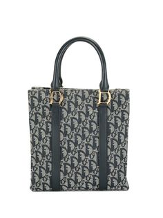 Christian Dior сумка-тоут с узором Trotter