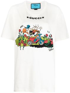 Gucci футболка с вышивкой из коллаборации с Disney