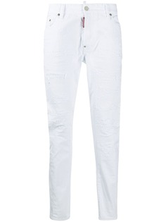 Dsquared2 прямые джинсы с эффектом потертости