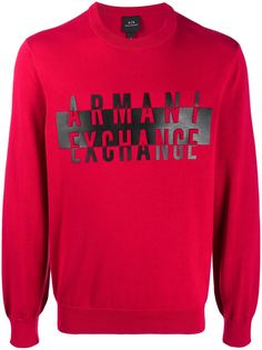 Armani Exchange джемпер с логотипом