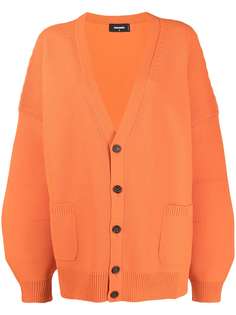 Dsquared2 кардиган оверсайз с V-образным вырезом