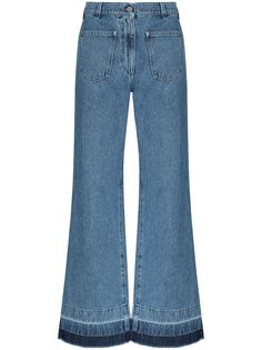 JW Anderson расклешенные джинсы с завышенной талией