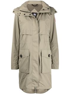 Canada Goose парка с нашивкой-логотипом