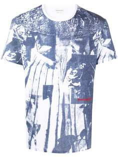 Alexander McQueen футболка с фотопринтом и логотипом