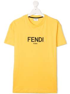 Fendi Kids футболка с логотипом