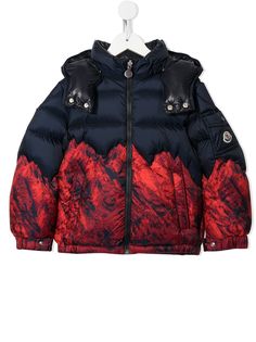 Moncler Enfant пальто Vento с принтом