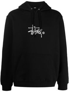 Stussy толстовка с капюшоном и вышитым логотипом
