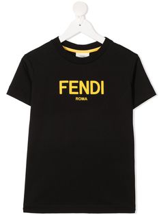 Fendi Kids футболка с логотипом