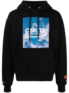 Heron Preston худи с графичным принтом