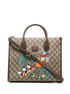 Gucci сумка-тоут Donald Duck с узором GG Supreme из коллаборации с Disney