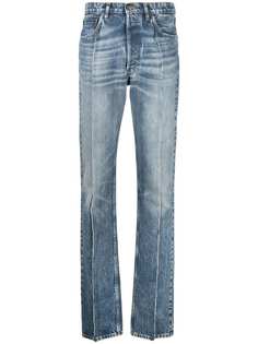 Maison Margiela прямые джинсы с эффектом потертости
