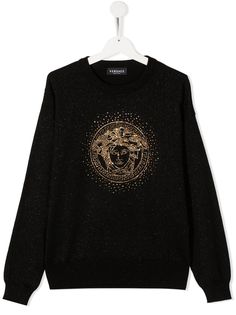 Versace Kids толстовка с логотипом