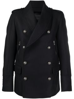 Balmain бушлат с воротником-шалькой