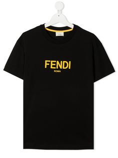 Fendi Kids футболка с логотипом