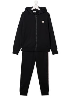 Moncler Enfant спортивный костюм с нашивкой-логотипом