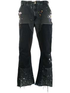GALLERY DEPT. прямые джинсы с эффектом разбрызганной краски