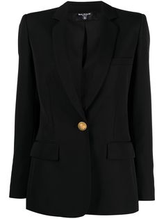 Balmain однобортный блейзер строгого кроя