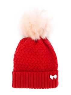 Hucklebones London chunky pompom beanie