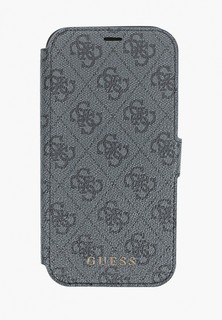 Чехол для iPhone Guess 12 Pro Max (6.7), PU 4G collection Grey/Black