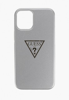 Чехол для iPhone Guess 12 mini (5.4), PC/TPU Metallc effect Triangle logo Grey