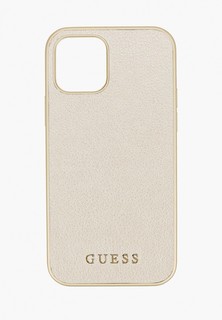 Чехол для iPhone Guess 12/12 Pro (6.1), PU Iridescent Gold