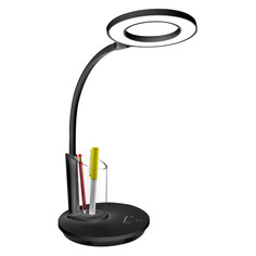 Светильник настольный CAMELION KD-826 C02, на основание, 8Вт, черный [14146]