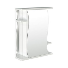 Шкаф MIXLINE Классик 55 правый, с зеркалом, подвесной, 550х676х190 мм, белый [525511]