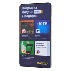 Планшет Digma Optima 7 A101 3G, 1GB, 8GB, 3G, Android 10.0 Go черный [tt7223pg]