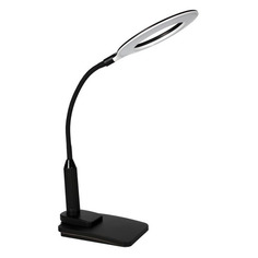 Светильник настольный CAMELION KD-814 C02, на струбцине/основание, 7Вт, черный [12846]