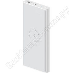 Внешний аккумулятор xiaomi 10000mah mi wireless power bank essential white vxn4294gl