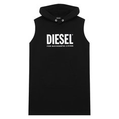 Хлопковое платье с капюшоном Diesel