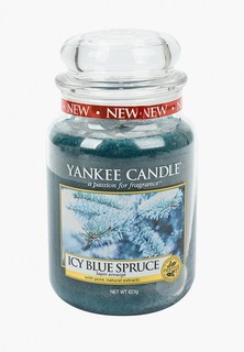 Свеча ароматическая Yankee Candle Заснеженная ель Icy Blue Spruce 623 гр / 110-150 часов