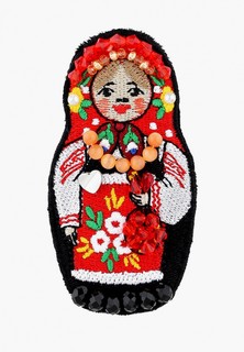 Брошь Anna Slavutina Матрешка Кармен