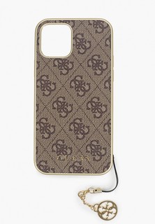 Чехол для iPhone Guess 12/12 Pro (6.1), 4G Charms collection Brown