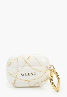 Чехол для наушников Guess Airpods Pro, TPU case with ring Chain White