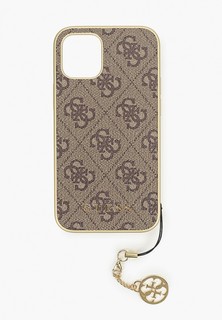 Чехол для iPhone Guess 12 mini (5.4), 4G Charms collection Brown
