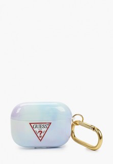 Чехол для наушников Guess Airpods, Pro, TPU case with ring TIE & DYE Blue