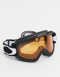 Защитные горнолыжные очки-маска в черной матовой оправе с оранжевыми/серыми линзами Oakley Frame 2.0 Pro XS-Черный цвет
