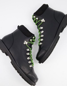 Ботинки с контрастными шнурками Truffle Collection-Черный цвет