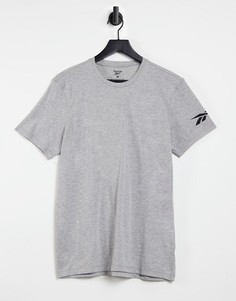 Серая футболка Reebok Training-Серый