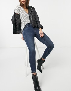 Зауженные джинсы иссиня-черного цвета Topshop Jamie-Черный цвет