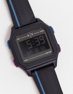 Черные цифровые часы унисекс Armani Exchange AX2955-Черный цвет