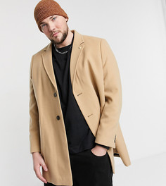 Бежевое пальто Burton Menswear Big & Tall-Коричневый цвет