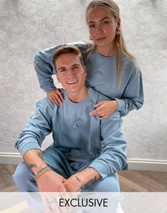 Голубой свитшот с логотипом Puma